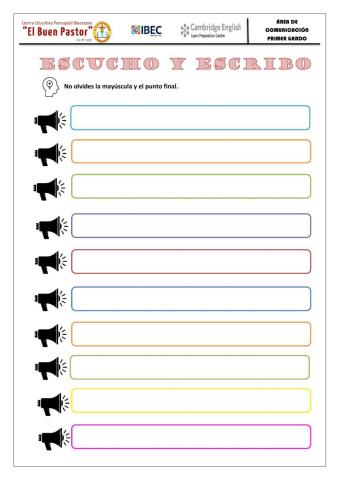 Dictado palabras con rr - r