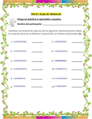 Números irracionales