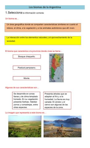 Los biomas de la Argentina