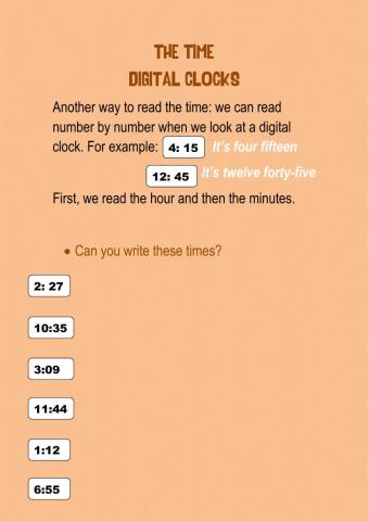 The Time- Digital clock