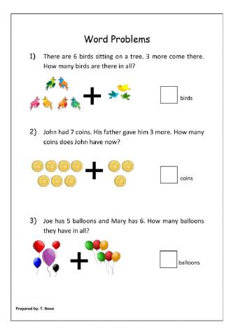 Addition word problem