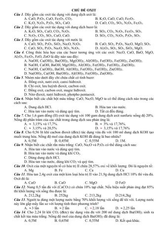 Bài tập oxit-hóa 9