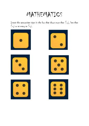 More than, Less Than & Equal to