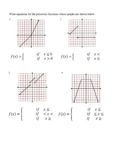 Writing Equations for piecewise defined functions