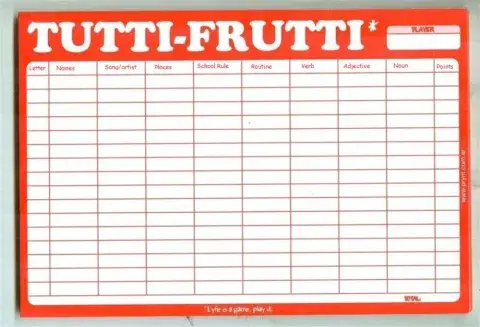 Tutti frutti