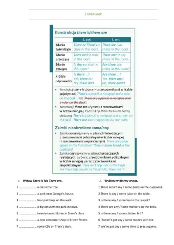 E8 U2 Miejsce zamieszkania Grammar