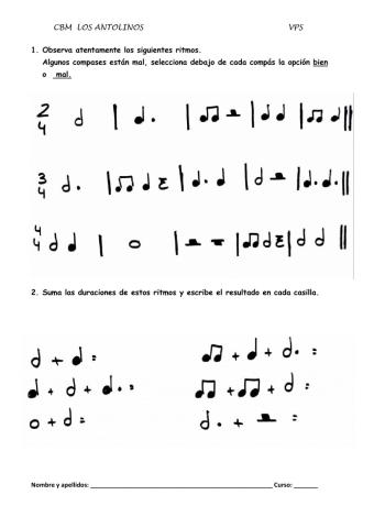 5º Compases simples