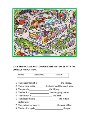 Prepositions of place