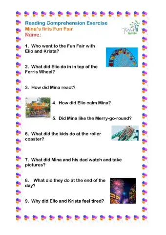 Mina's firts funfair