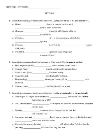 Revision - 7th grade