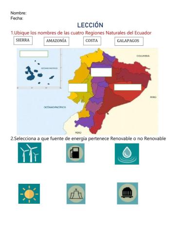 Desastres Naturales Regiones del Ecuador