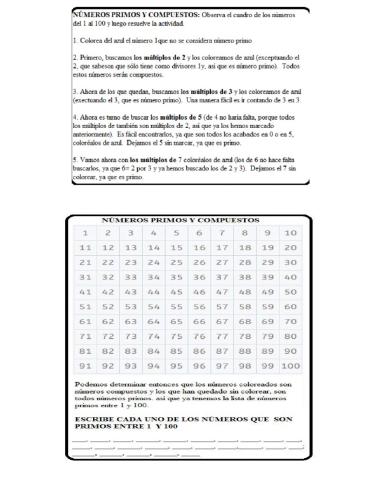 Actividad de numeros primos