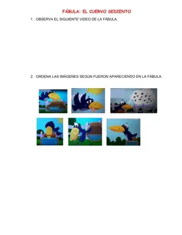 Fábula: El cuervo sediento