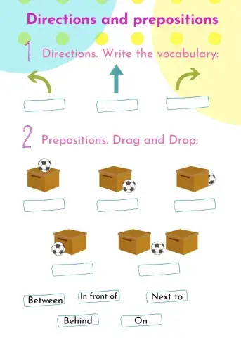 prepositions and directions