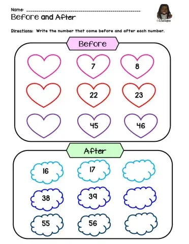 Numbers Before & After