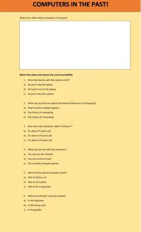 Computers now and in the past