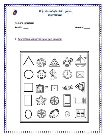 Ejercicio con formas