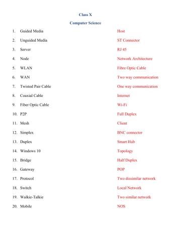 Telecommunication - network