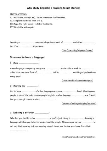 Why study English? 5 reasons