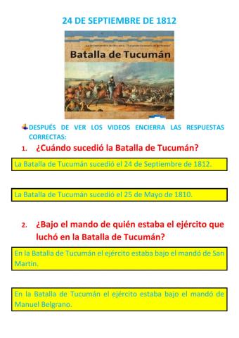 Batalla de  tucumán