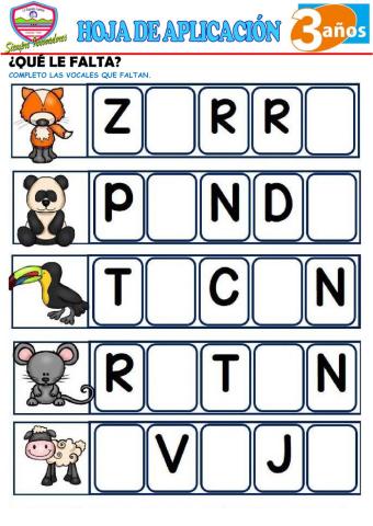 Jugando con las vocales