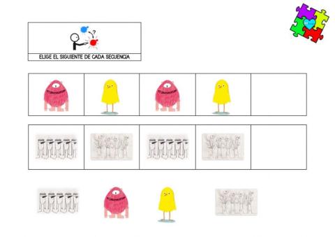 Funciones ejecutivas con Monstruo Rosa