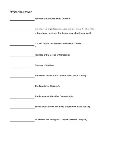 TLE - Enterpreneurship 2