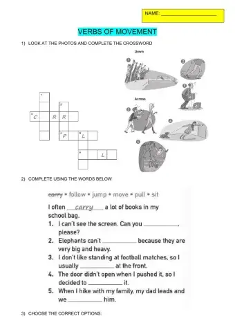 VERB OF MOVEMENT - part 2