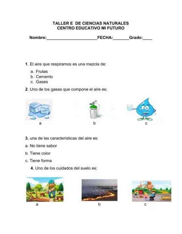 Taller de ciencias naturales