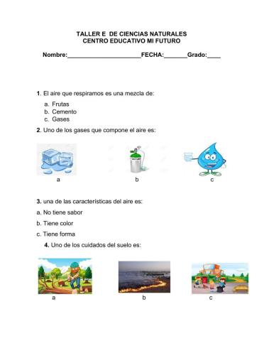 Taller de ciencias naturales