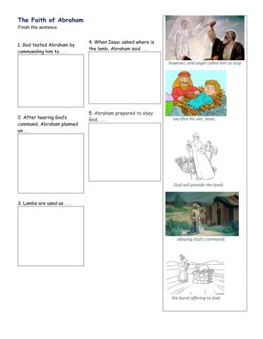 The Faith of Abraham: Matching