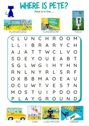 Pete the cat Rocking in my school shoes