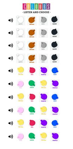 Colours: listen and choose
