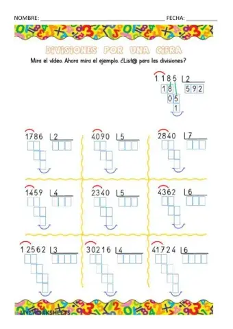 Divisiones por una cifra