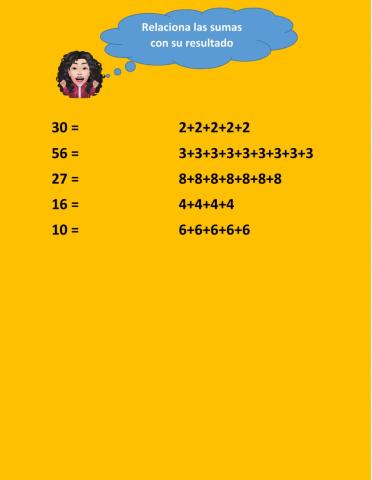 Suma de sumandos iguales