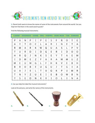 Instruments From Around The World