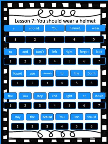 You should wear a helmet P6