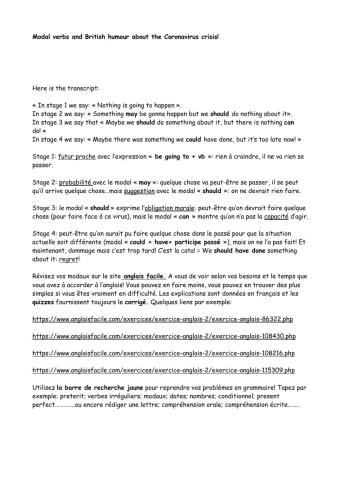 Modal verbs and British humour!