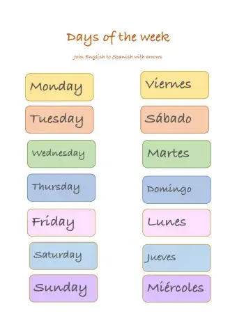 Days of the week and months of the year