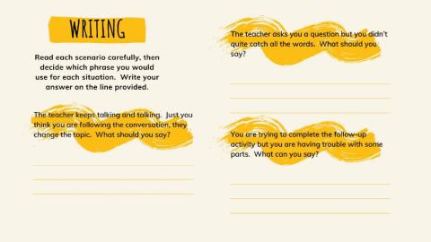 Frases Útiles - writing (2)