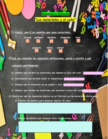 Materiales y el calor