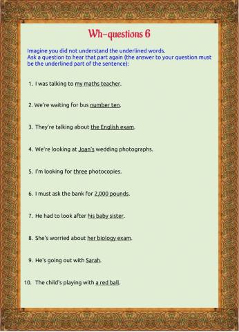 Wh-questions 6