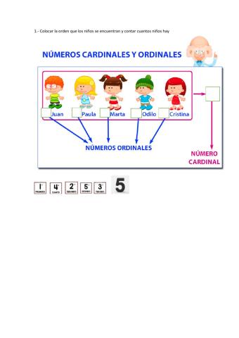 Números cardinales y ordinales
