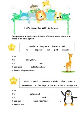 Let's describe animals