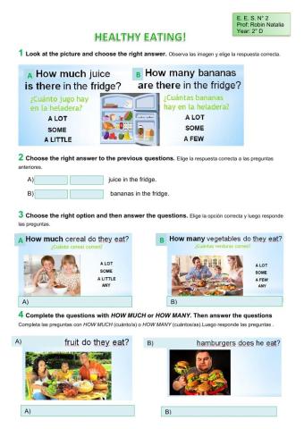 Healthy eating habits!