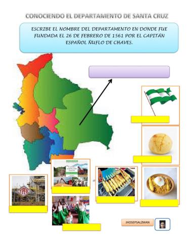 Conociendo al departamento de santa cruz
