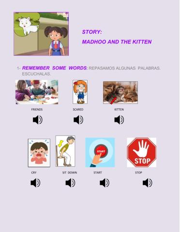 Madhoo  and  the  kitten