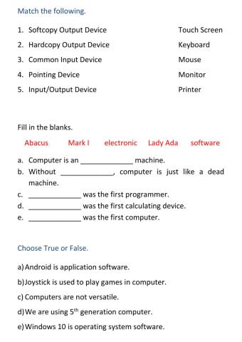 Input-Output Devices