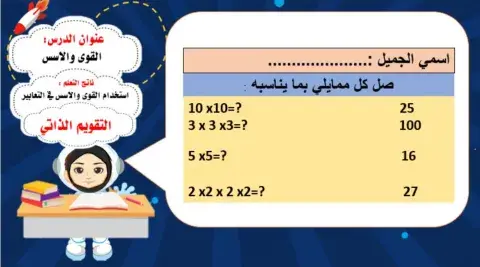 درس القوى والاسس