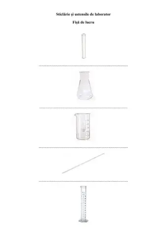 Sticlarie si ustensile de laborator